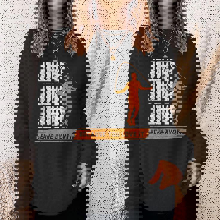 縄跳び Because You Love It 縄跳び スウェットシャツ 彼女への贈り物