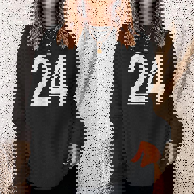 背番号24 番号付きシャツ番号 スウェットシャツ 彼女への贈り物