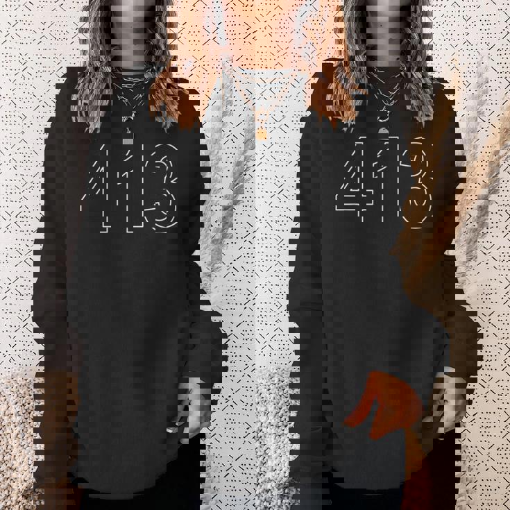 西部マサチューセッツ州 エリアコード 413 スウェットシャツ 彼女への贈り物