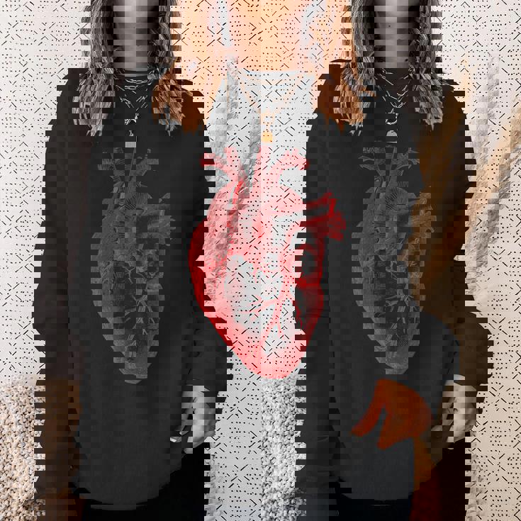 解剖学的心臓解剖科学生物学臓器研究 スウェットシャツ 彼女への贈り物