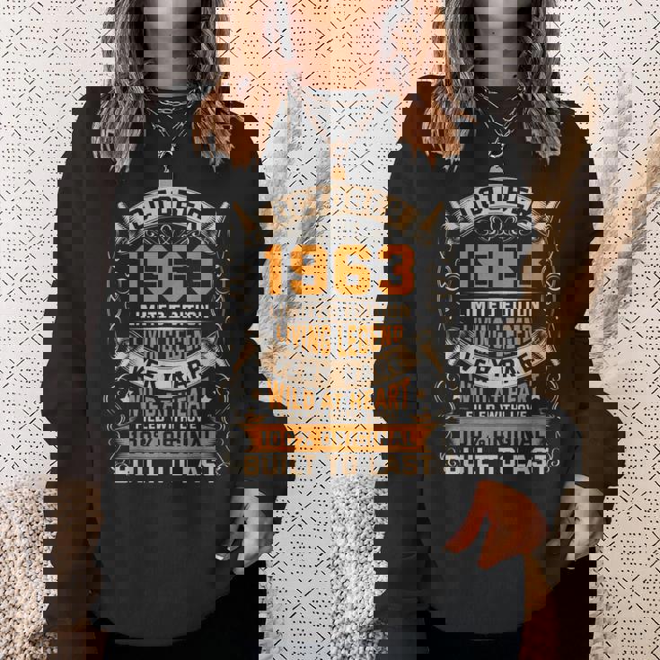 誕生日 オリジナル 1963年10月 スウェットシャツ 彼女への贈り物