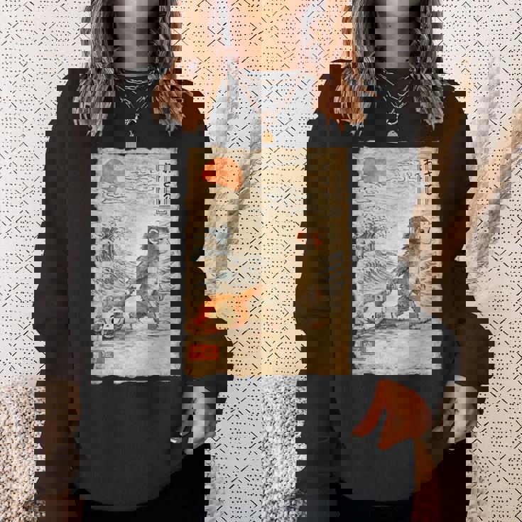 誰もが楽しめる「Punch The Monkey Baby Fun」デザイン。 スウェットシャツ 彼女への贈り物