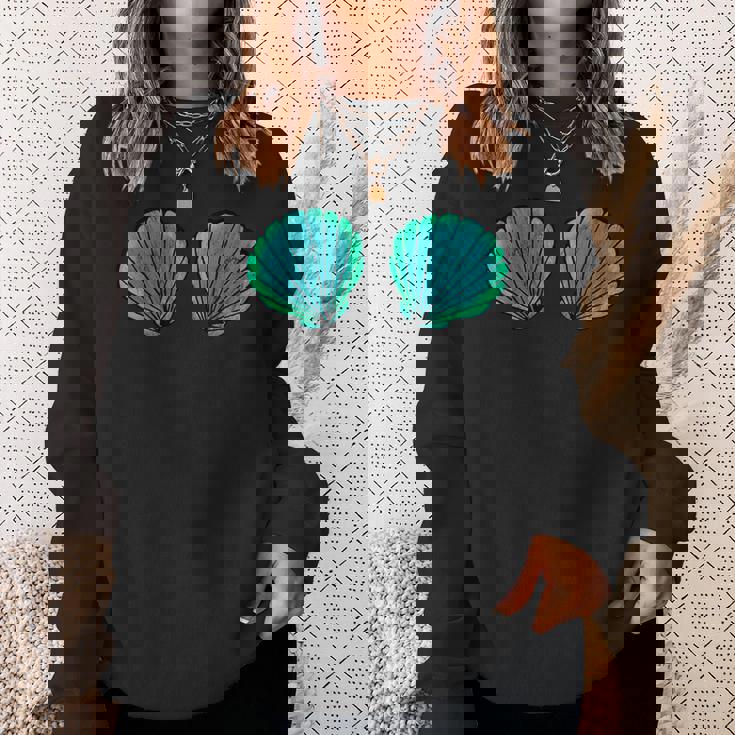 貝殻 マーメイド ブラジャー ビキニブラ 貝殻 スウェットシャツ 彼女への贈り物