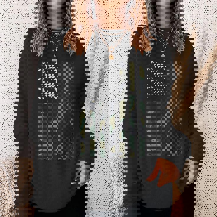 迷彩 アメリカ国旗 Usa 迷彩 メンズ ボーイズ レディース ガールズ キッズ スウェットシャツ 彼女への贈り物