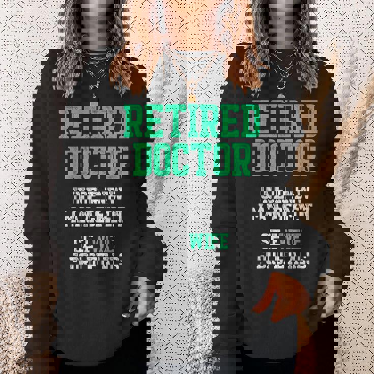 退職した医師医療md妻医師退職 スウェットシャツ 彼女への贈り物