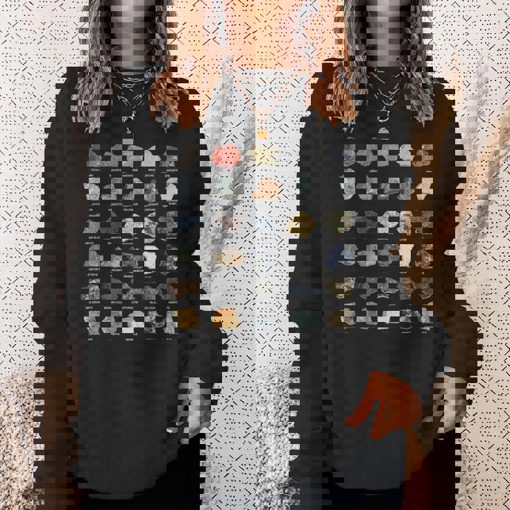 鉱石 宝石 クリスタル ロックコレクション スウェットシャツ 彼女への贈り物