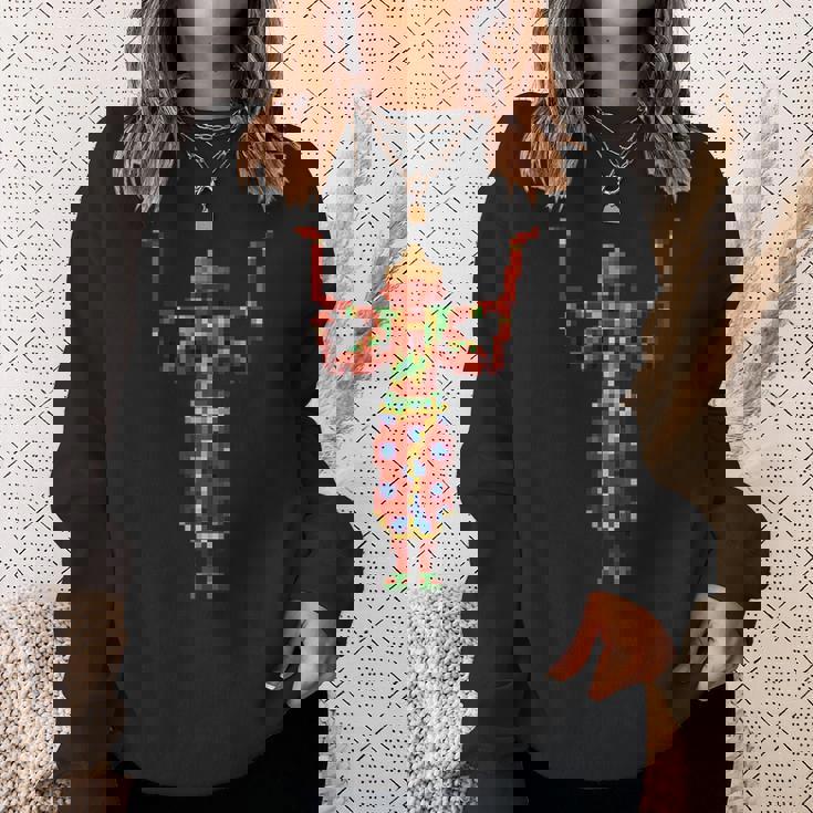 阿修羅ドット絵 スウェットシャツ 彼女への贈り物