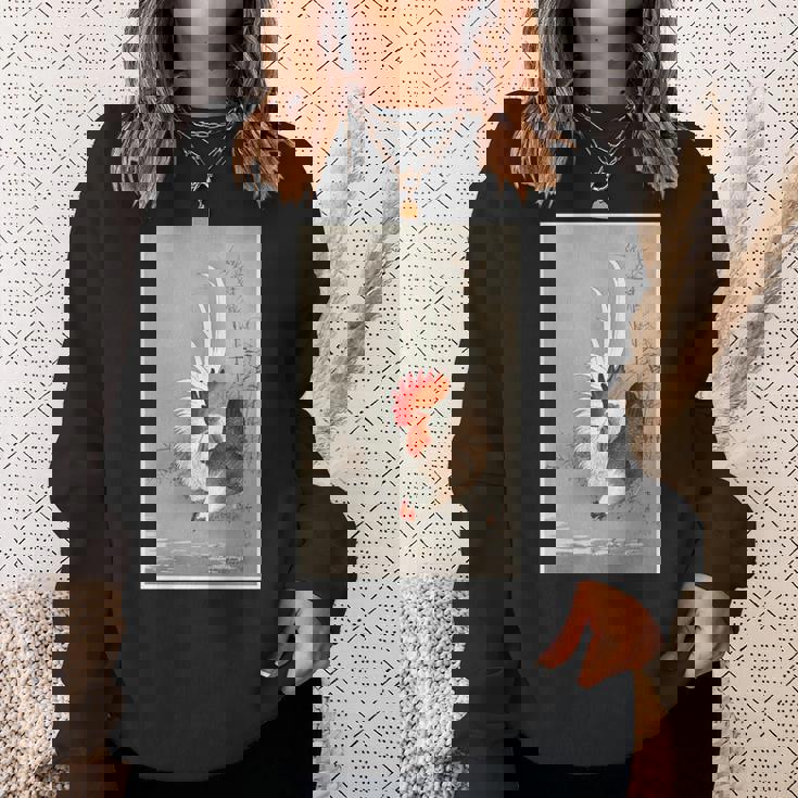 雄鶏と鶏 1900 大原興村 和農場生活 長袖tシャツ スウェットシャツ 彼女への贈り物