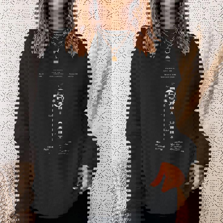 電球特許 エジソンtシャツ。 スウェットシャツ 彼女への贈り物