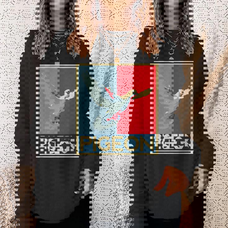 面白いtシャツ ハト 鳥 鳩 クール バードウォッチング 服 メンズ おもしろ 面白い おもしろグッズ スウェットシャツ 彼女への贈り物