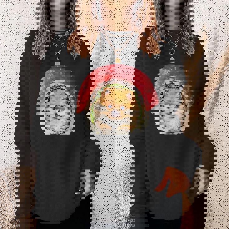 面白いtシャツ ポメラニアン 犬 イヌ 寿司 メンズ 犬好き グッズ かわいい おもしろ 面白い 服 ネタ スウェットシャツ 彼女への贈り物