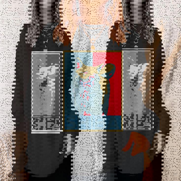 面白いtシャツ 柴犬 犬 わんこ メンズ おもしろ 面白い 服 おもしろグッズ ネタ ポスター 長袖tシャツ スウェットシャツ 彼女への贈り物