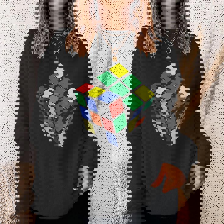 面白いオタクシェルドンパズルキューブ数学科学教師オタク スウェットシャツ 彼女への贈り物