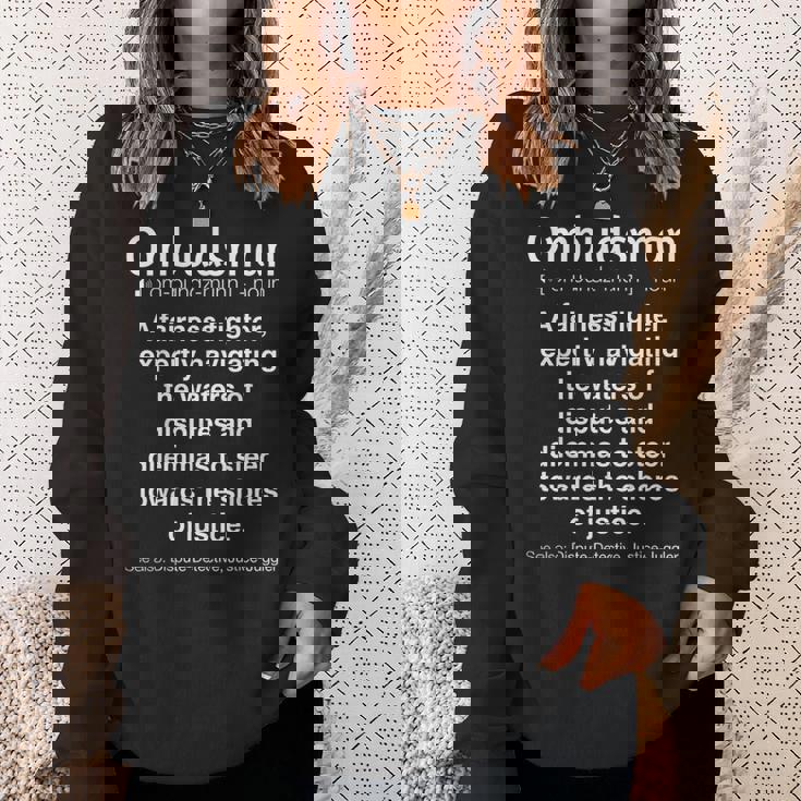 面白いオンブズマン スウェットシャツ 彼女への贈り物