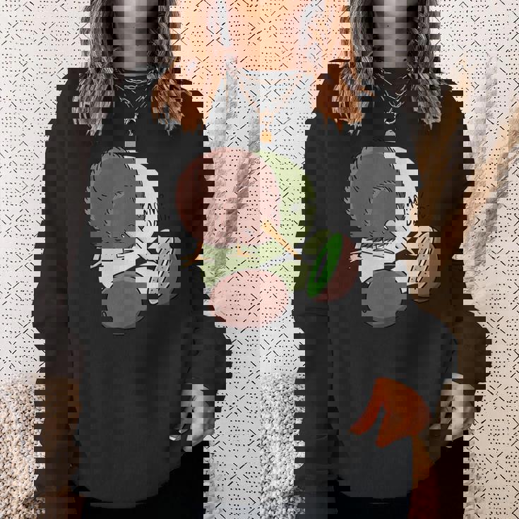 面白いキウイの鳥とキウイのフルーツキウイ、キウイの鳥好き。 スウェットシャツ 彼女への贈り物