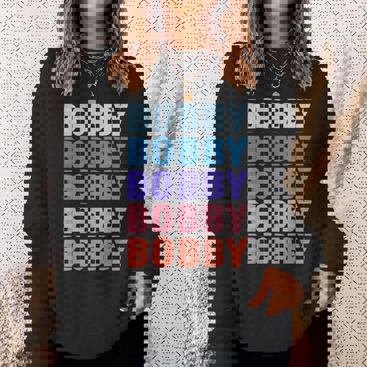 面白いギフト名 ボビー 名前入り スウェットシャツ 彼女への贈り物