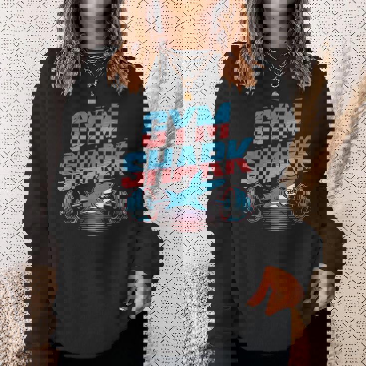 面白いジムシャークシャツ – フィットネス愛好家tシャツ スウェットシャツ 彼女への贈り物