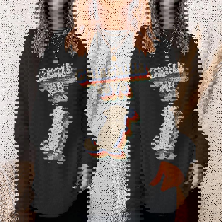 面白いチンチラのことわざ スウェットシャツ 彼女への贈り物