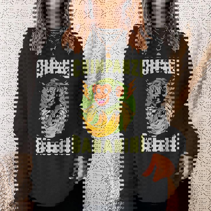 面白いモンキー・チンパンジーニ・バナニーニ・イタリアン・ブレインロット・ミーム スウェットシャツ 彼女への贈り物