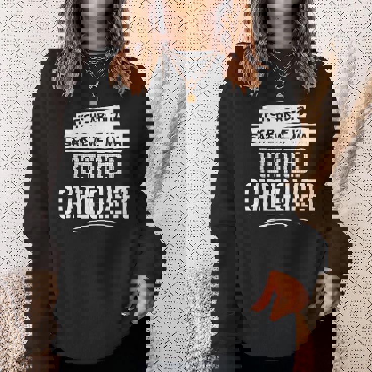 面白い退職介護用シャツ 男女兼用 スウェットシャツ 彼女への贈り物