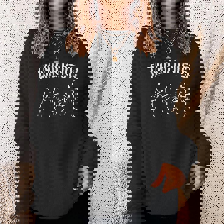 面白い音楽愛好家 音符 ギフト 長袖tシャツ スウェットシャツ 彼女への贈り物