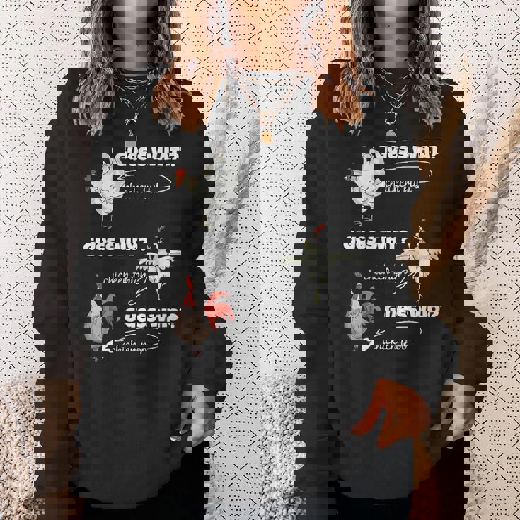 面白い鶏尻ゲスなんで鶏ももゲス誰うんちゲス スウェットシャツ 彼女への贈り物