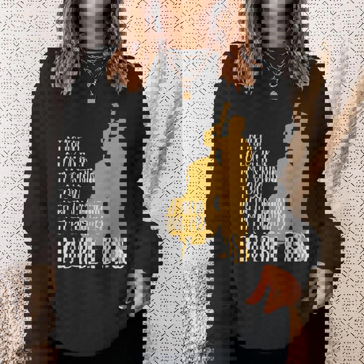 頭の中でコントラバスを思い浮かべます スウェットシャツ 彼女への贈り物