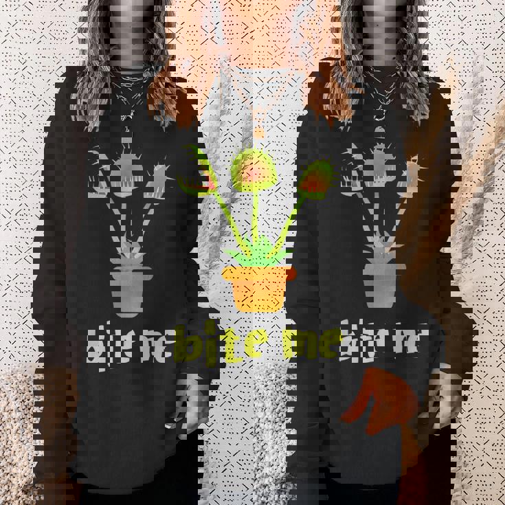 食虫植物 ハエ取り 庭師向けギフトシャツ スウェットシャツ 彼女への贈り物