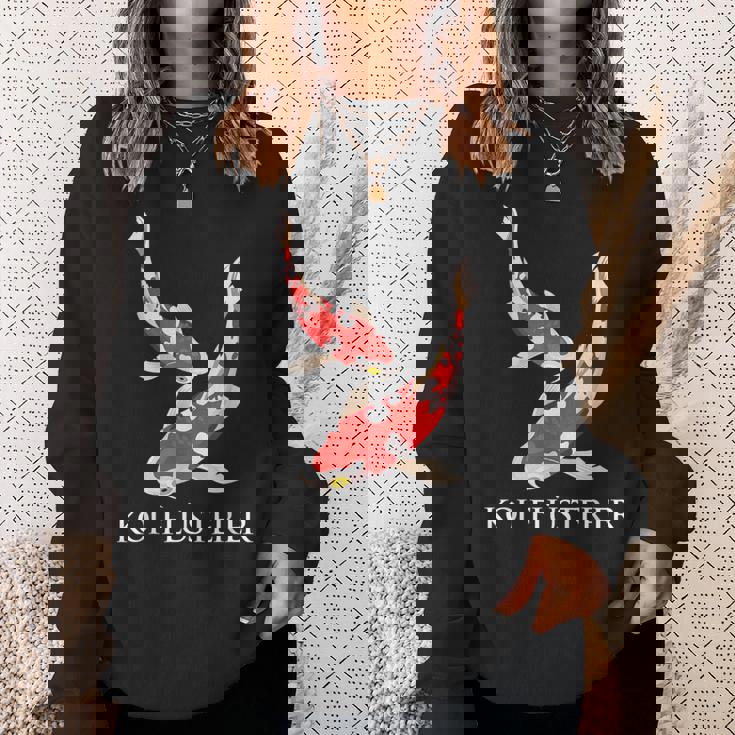 鯉 ささやき魚 鯉 日本 鯉 錦鯉 スウェットシャツ 彼女への贈り物