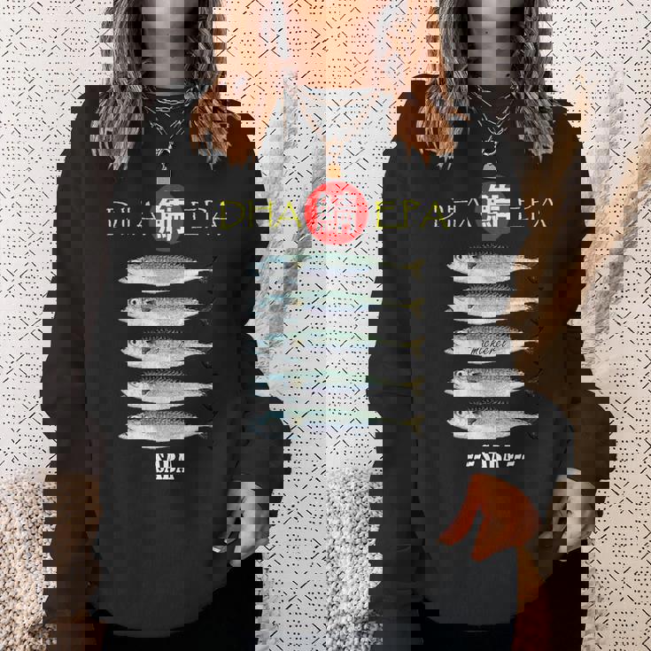 鯖 サバ さば 魚 面白い 個性的 魚釣り 青魚 おしゃれ スウェットシャツ 彼女への贈り物