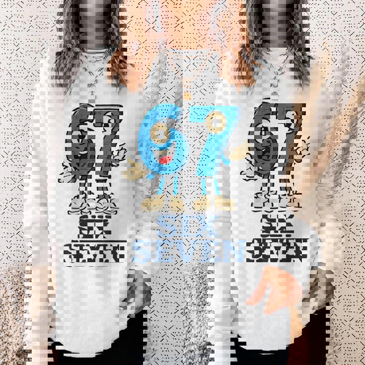 67 シックスセブン 6-7 Gen Alpha イタリアンブレインロットゲームミーム スウェットシャツ 彼女への贈り物