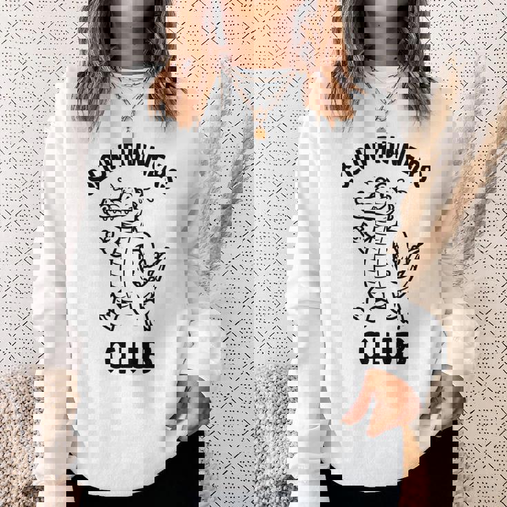 Crocodilelow Runners Club おもしろランニングマスコット 長袖tシャツ スウェットシャツ 彼女への贈り物