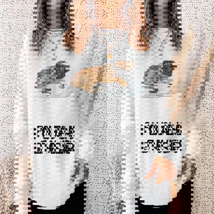 Cute Leonberger If You Love Me Let Meleep パジャマ スウェットシャツ 彼女への贈り物