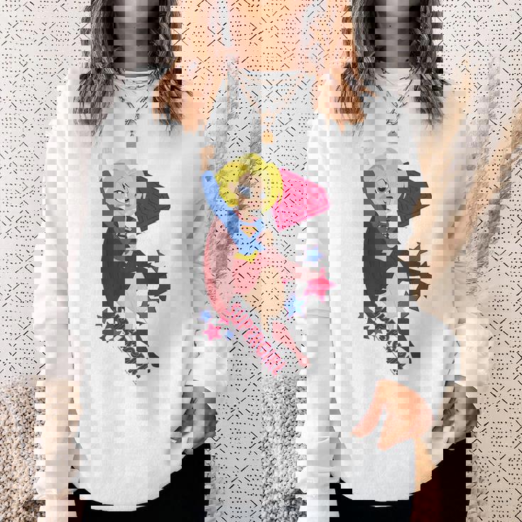 Dcスーパーヒーローガールズスーパーガールスターズ スウェットシャツ 彼女への贈り物