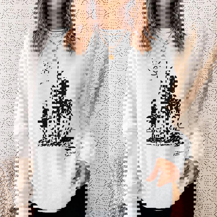 Don Quixote アートワーク 長袖tシャツ スウェットシャツ 彼女への贈り物