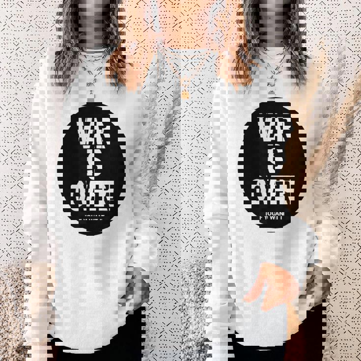 Exclusive War Is Over If You Want It 限定版 スウェットシャツ 彼女への贈り物