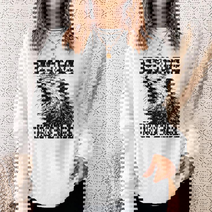 Raccoon Become Ungovernable ビンテージ グラフィック パンダ ミーム スウェットシャツ 彼女への贈り物