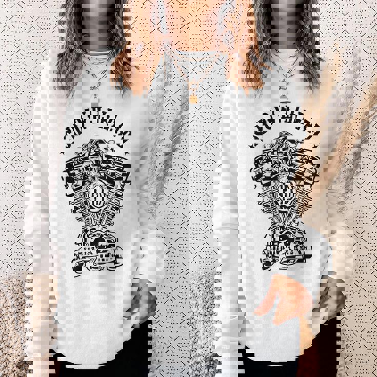 Hdhovelhead アメリカンバイクレジェンドtwin エンジンスカル スウェットシャツ 彼女への贈り物