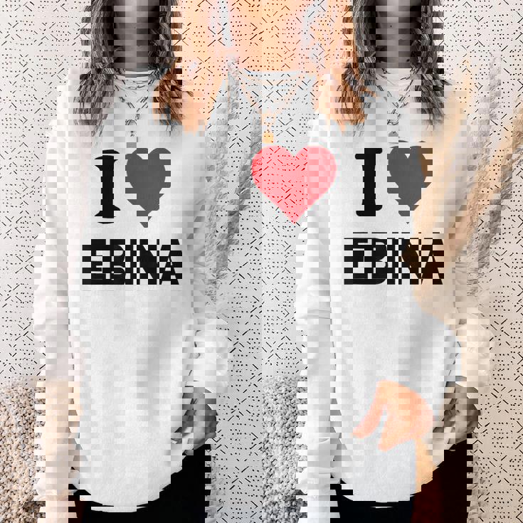 I Heart 海老名 日本ラブ日本土産 スウェットシャツ 彼女への贈り物