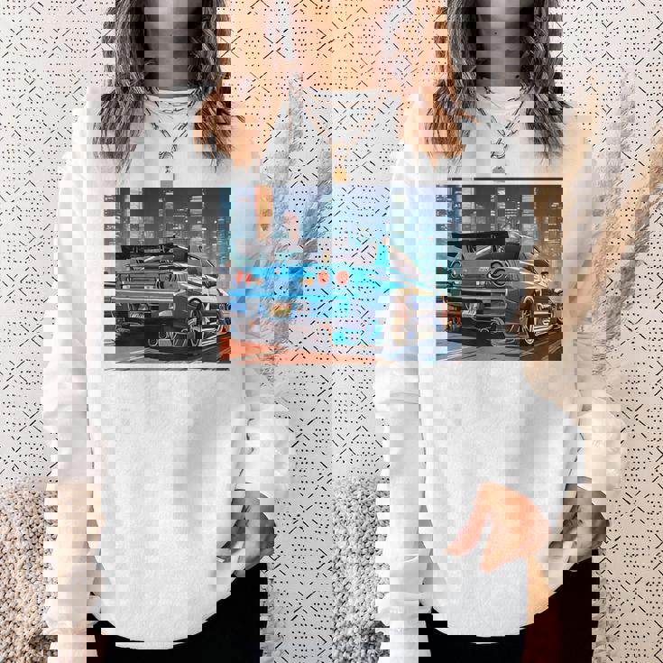 Jdmナイトドリフトレースカー東京スカイラインデザイン。 スウェットシャツ 彼女への贈り物