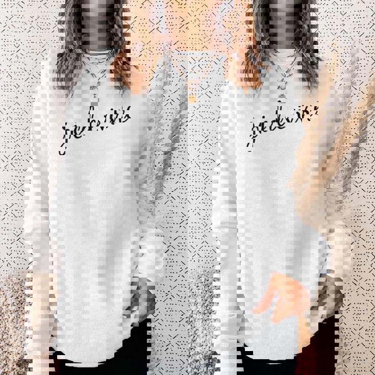 Joie Deivre フランス語の格言tシャツ スウェットシャツ 彼女への贈り物