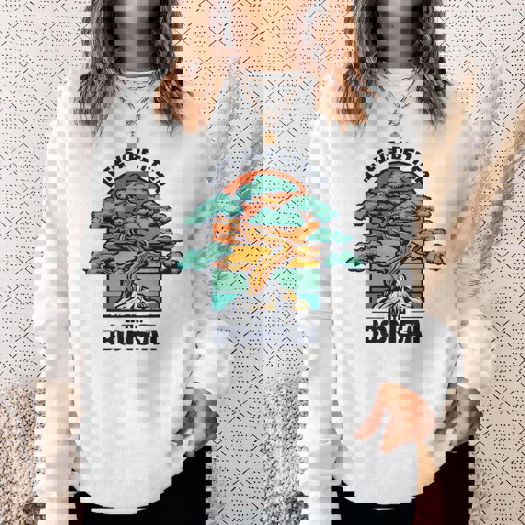 Life Is Better With Bonsai 屋内 盆栽 盆栽ポット 盆栽 スウェットシャツ 彼女への贈り物