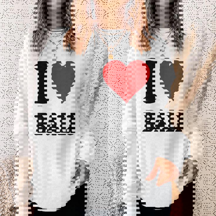 I Love Bali スウェットシャツ 彼女への贈り物