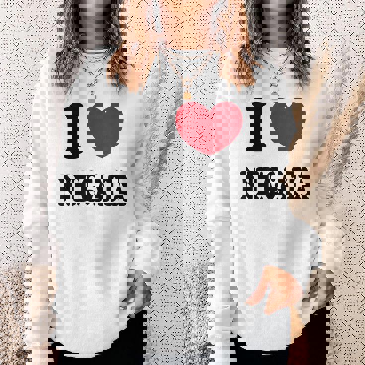 I Love Niigata 新潟大好き スウェットシャツ 彼女への贈り物