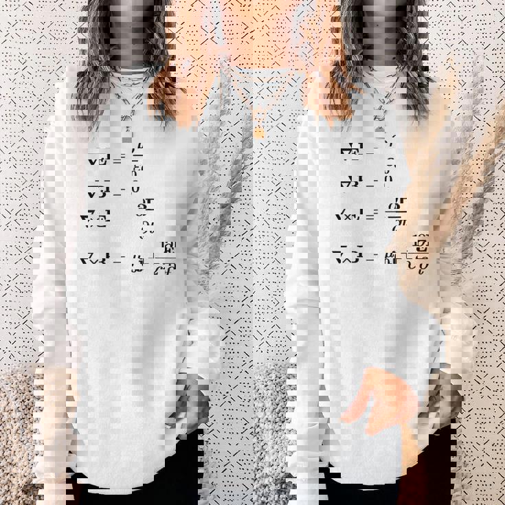 Maxwell 電磁気学・物理・科学の方程式 スウェットシャツ 彼女への贈り物