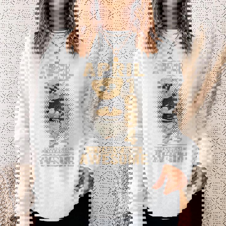 On Back 1994年4月 32歳の誕生日 32歳 テディベア スウェットシャツ 彼女への贈り物