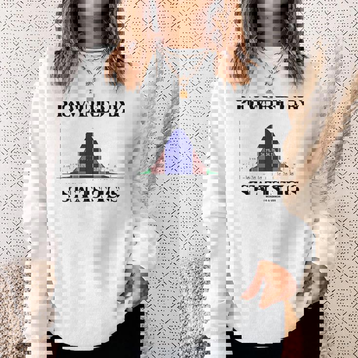 Powered Bytatistics ベルカーブ オタク ユーモア スウェットシャツ 彼女への贈り物