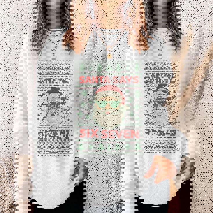 Santa Says 67 Ugly Christmas Sweater Santa Sweatshirt Gifts for Her