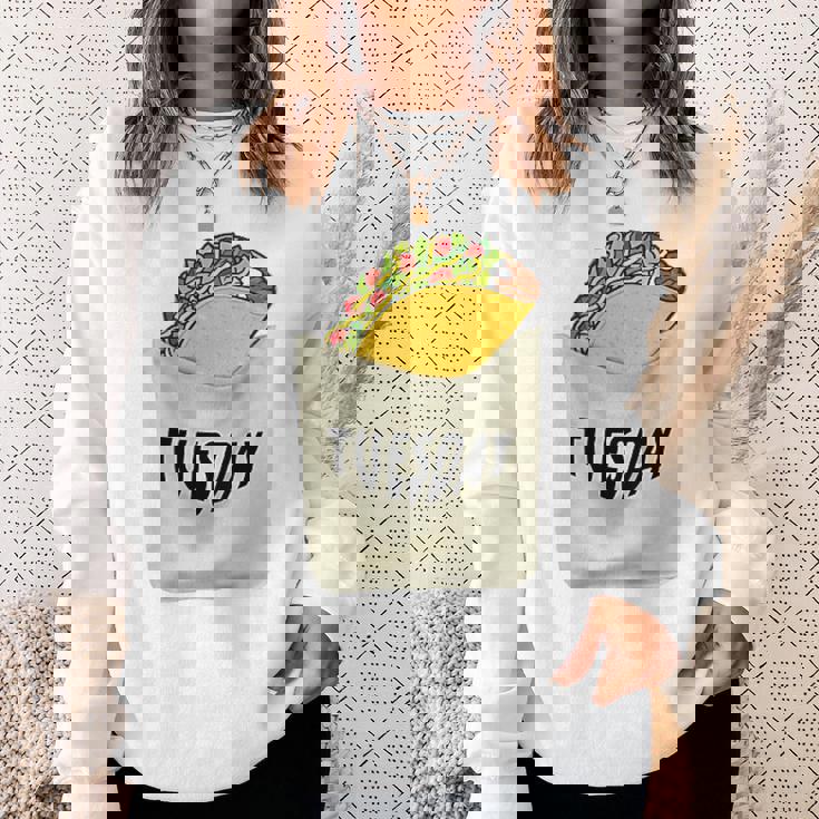 Trendy Taco Tuesday Pocket Food Humour スウェットシャツ 彼女への贈り物