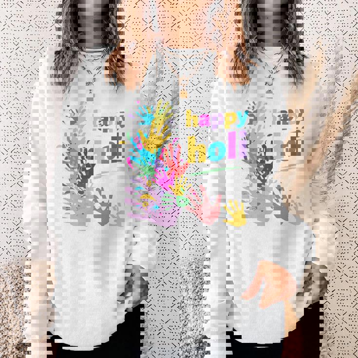 Vibrant Happy Holi スウェットシャツ 彼女への贈り物